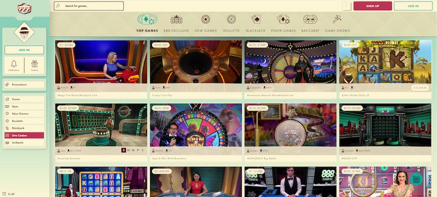 777 Casino Live Dealer Games