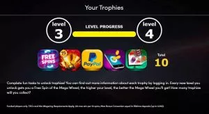 Showreel Bingo Trophy Rewards Bonus
