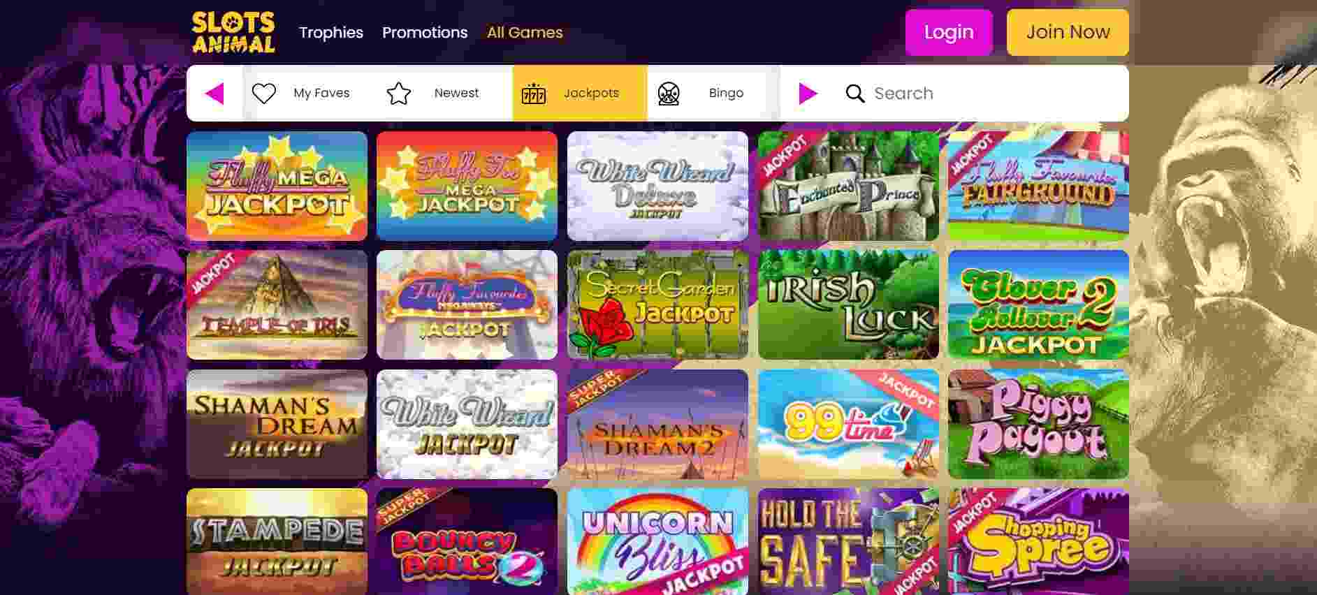 Slots Animal Casino Jackpots